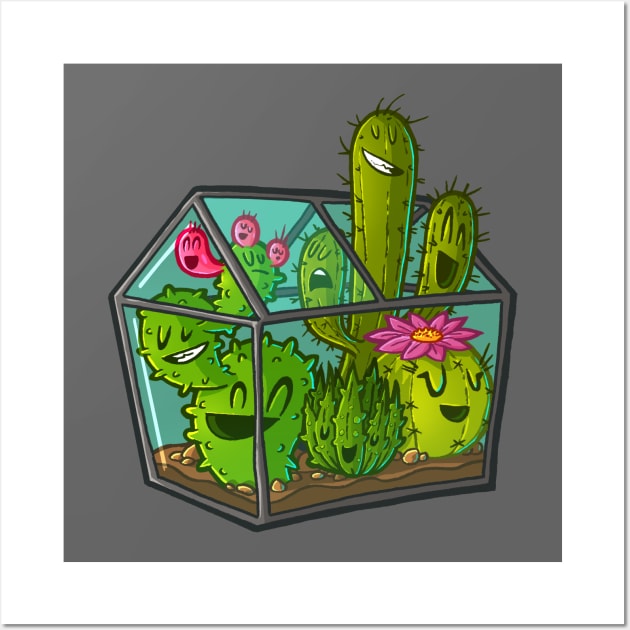 Cacti greenhouse Wall Art by RemcoBakker